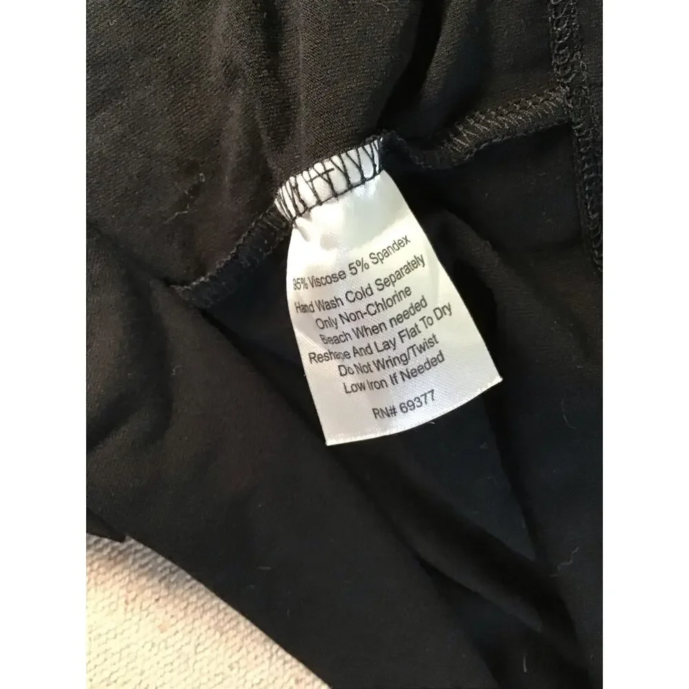 Wendy Williams Women Plus Size Wrap Dress Sz. 3x Black NWT  3/4 Length Sleeve - Picture 4 of 7